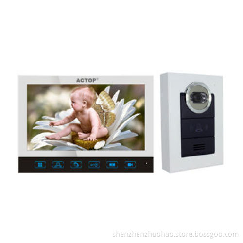 2014, hot sale, 7-inch color display digital video door phone